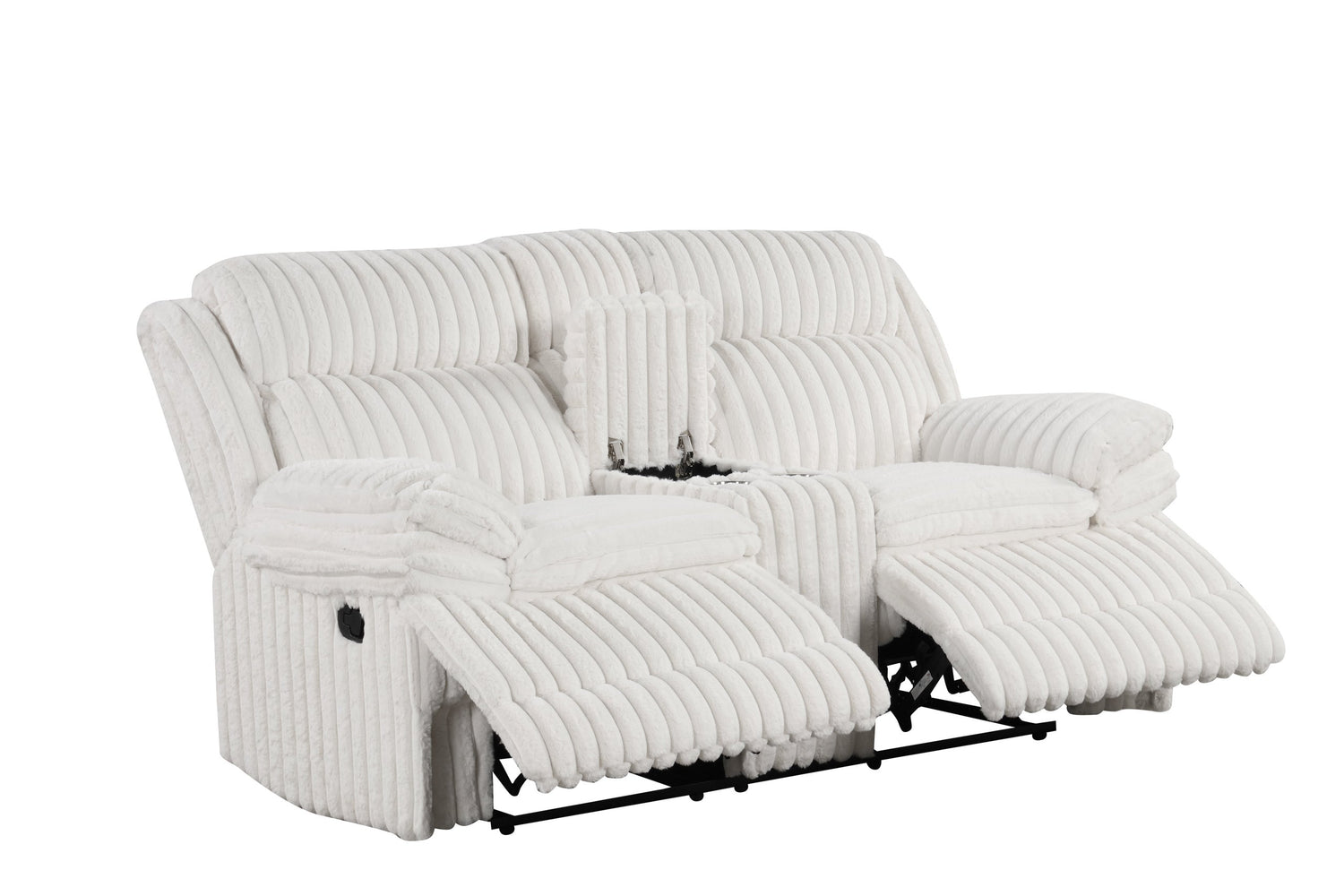 Heaven - White 3pc Reclining Set New Arrival - HEAVEN WHITE