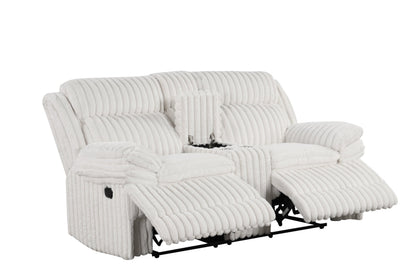 Heaven - White 3pc Reclining Set New Arrival - HEAVEN WHITE