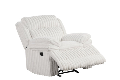 Heaven - White 3pc Reclining Set New Arrival - HEAVEN WHITE
