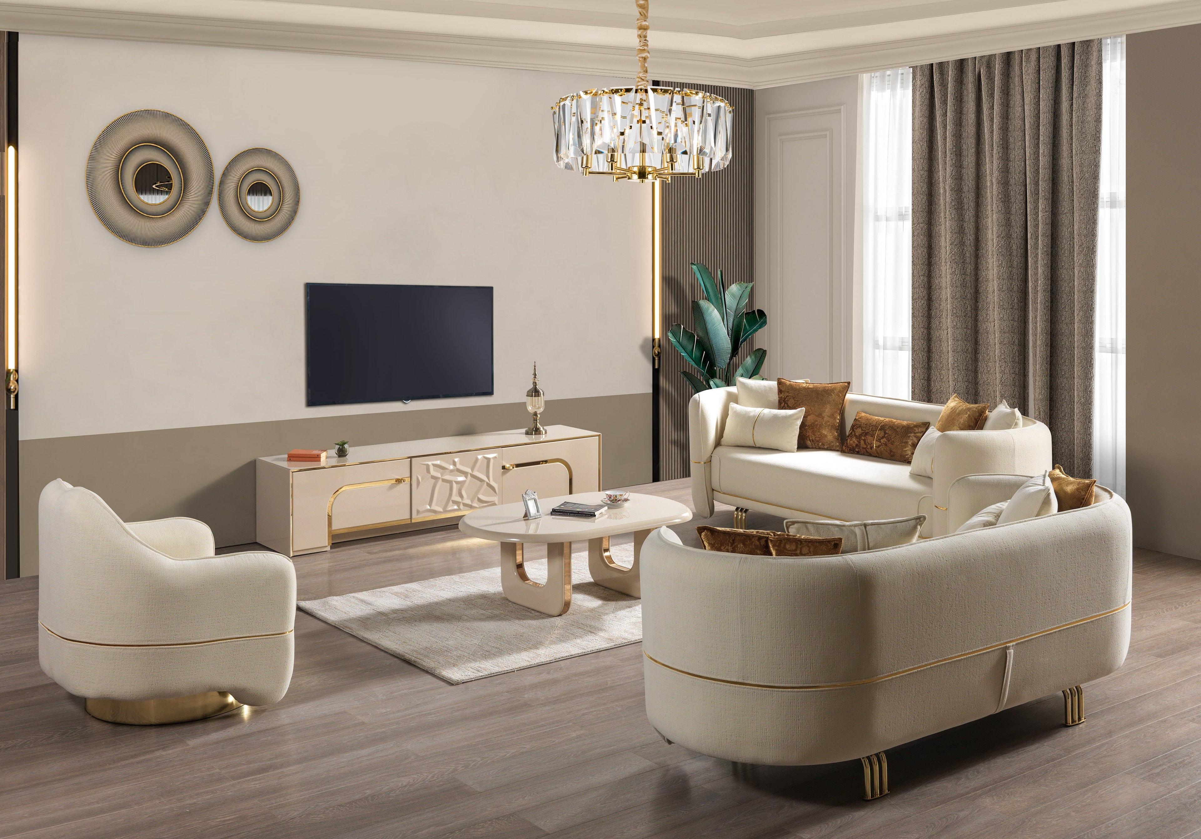 Helena Ivory Coffee Table - HELENAIV-COFFEE