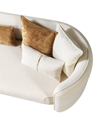 Helena Ivory Velvet Loveseat 82" [ETA: 11/25] - HELENA-L