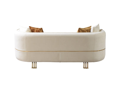 Helena Ivory Velvet Loveseat 82" [ETA: 11/25] - HELENA-L