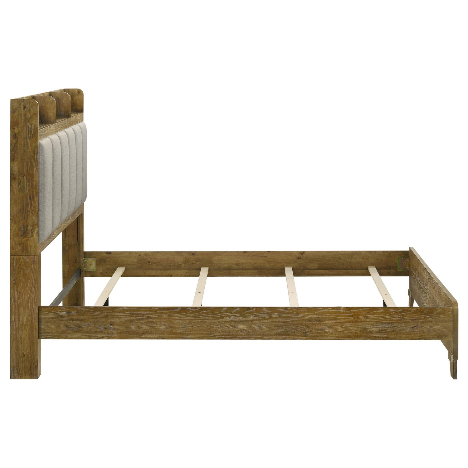 Henderson 57-inch Eastern King Bookcase Panel Bed Medium Oak - 222971KE