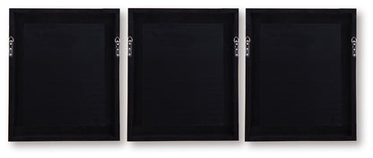 Hendridge Taupe/White Wall Art (Set of 3) - A8000486