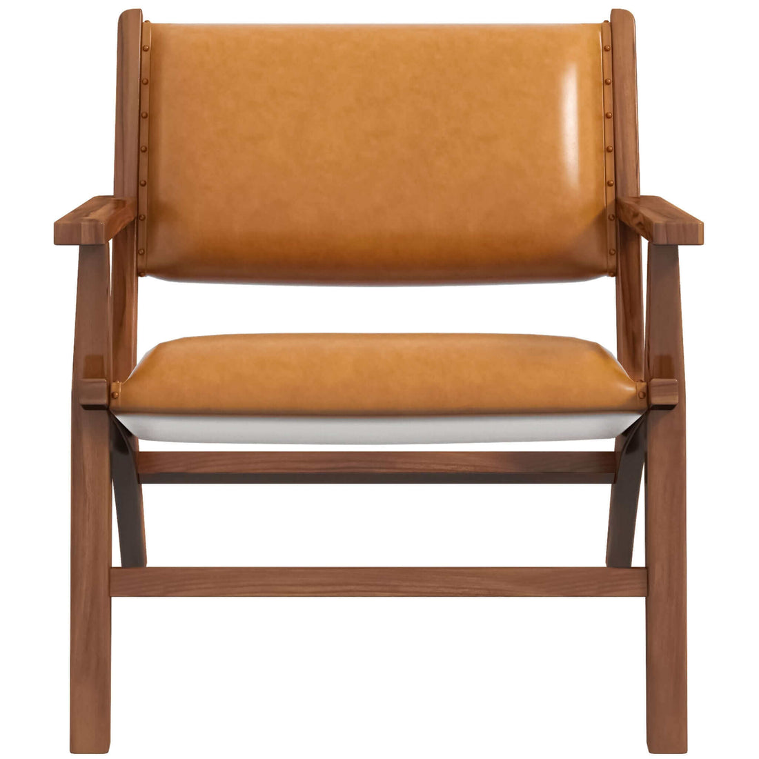 Hendrix Antique Tan Leather Arm Chair - LCH01201501