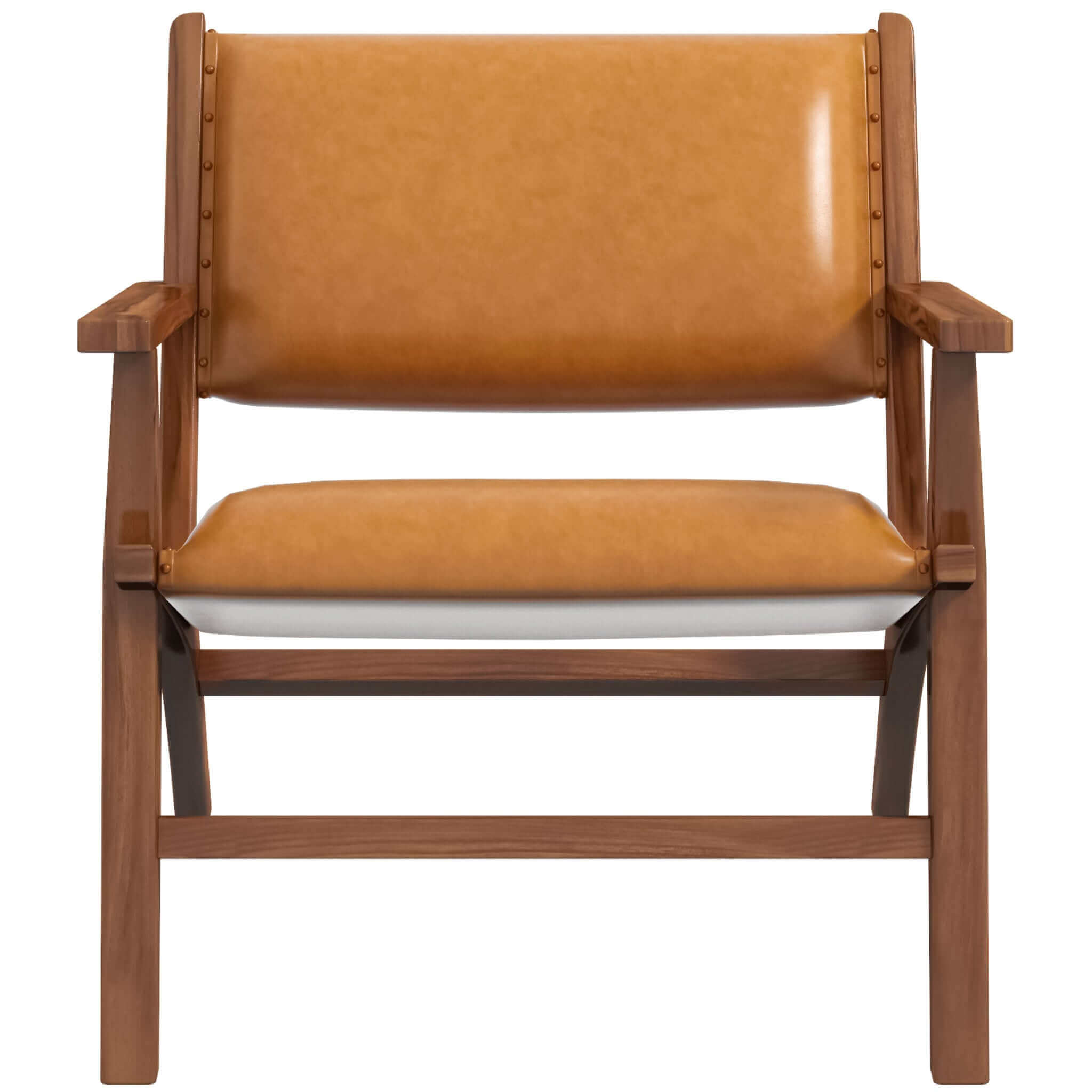 Hendrix Antique Tan Leather Arm Chair - LCH01201501