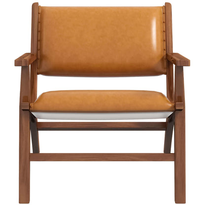 Hendrix Antique Tan Leather Arm Chair - LCH01201501