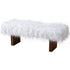 Henley Bench in White Khaki Fur - BEN03002601