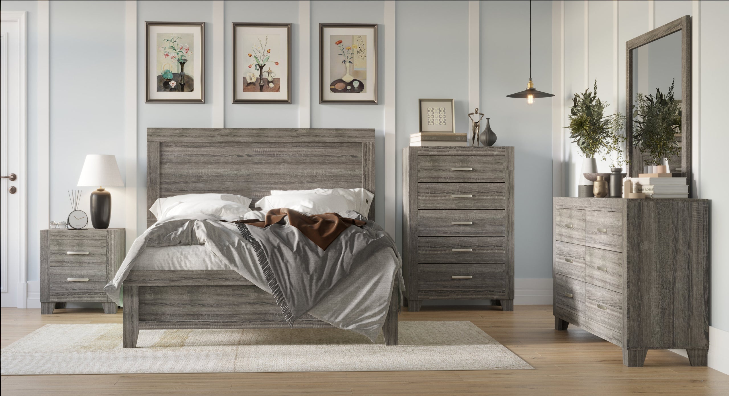 HH3600 - 5pc Bedroom Set - Queen, King *King 5PC - HH3600 5pc Bedroom Set King 5PC
