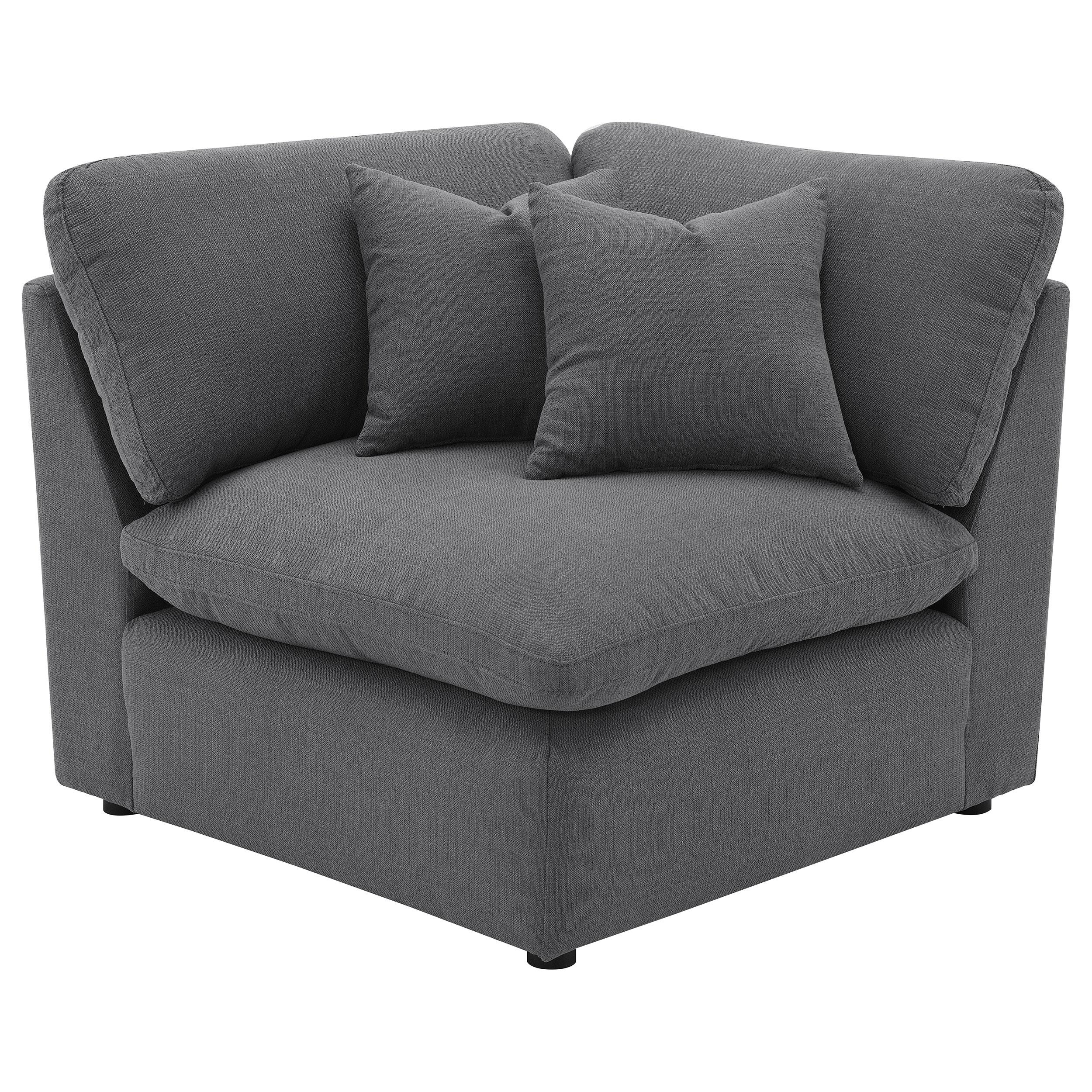 Hobson 5-piece Upholstered Modular Sectional Sofa Charcoal - 551455-SETA