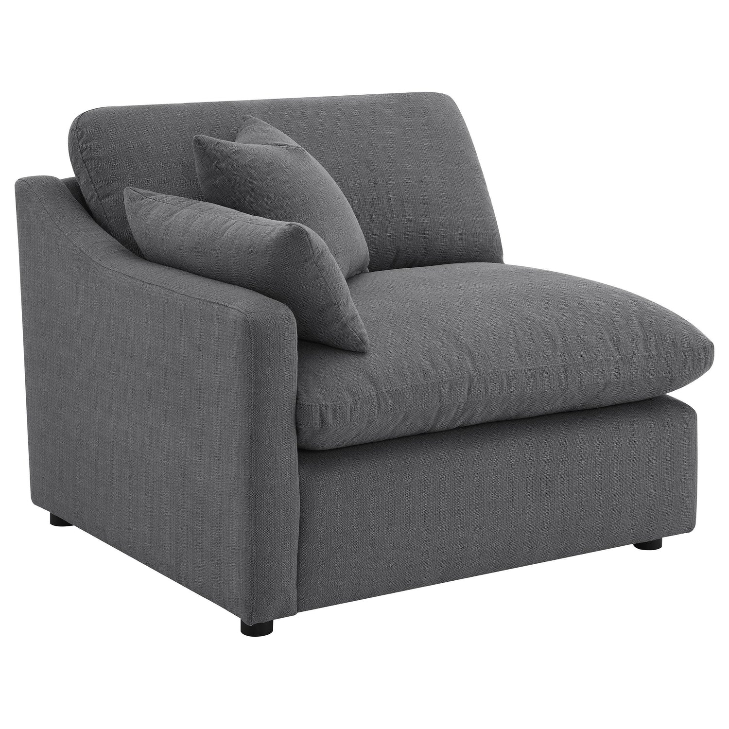 Hobson 5-piece Upholstered Modular Sectional Sofa Charcoal - 551455-SETA