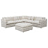 Hobson 6-piece Upholstered Modular Sectional Sofa Ivory - 551451-SET