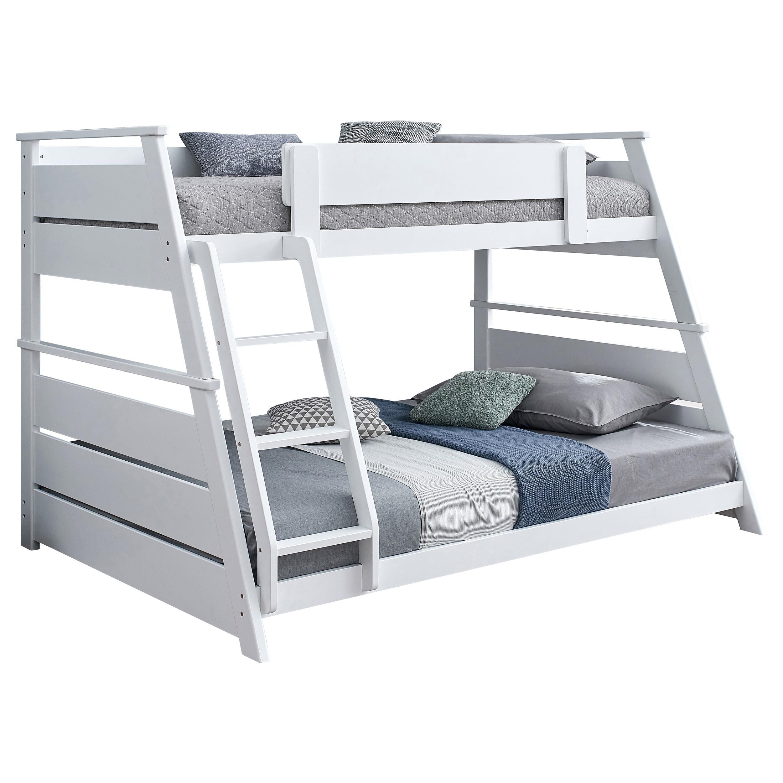 Holden Wood Veneer Twin Over Full Bunk Bed White - 460593WHT