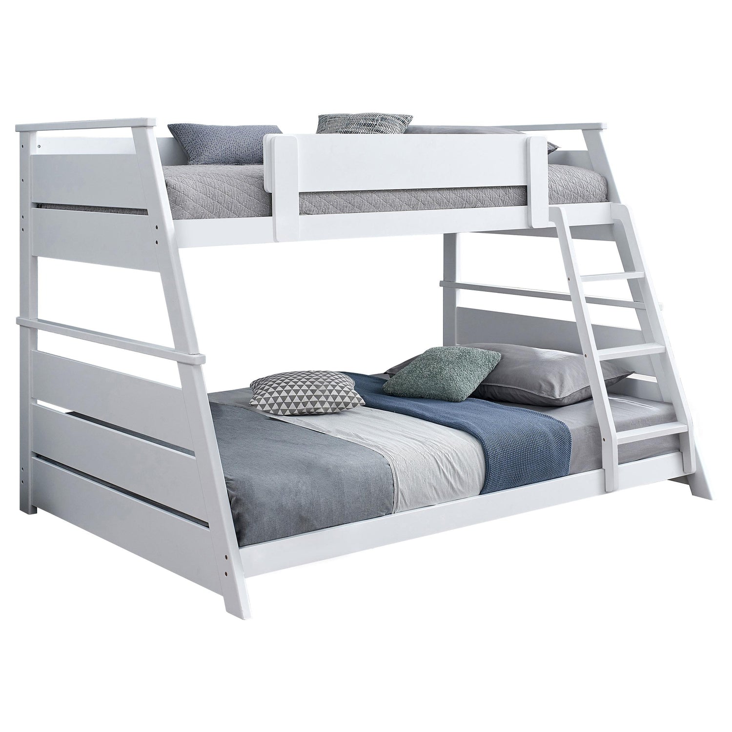 Holden Wood Veneer Twin Over Full Bunk Bed White - 460593WHT