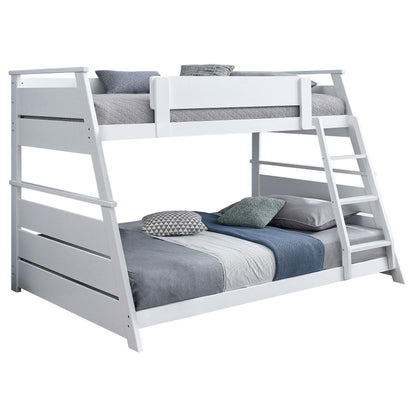 Holden Wood Veneer Twin Over Full Bunk Bed White - 460593WHT
