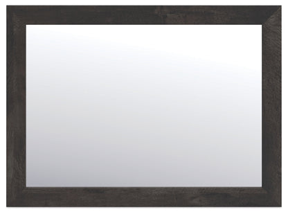 Hollivern Dark Gray Bedroom Mirror - PCB2108-36