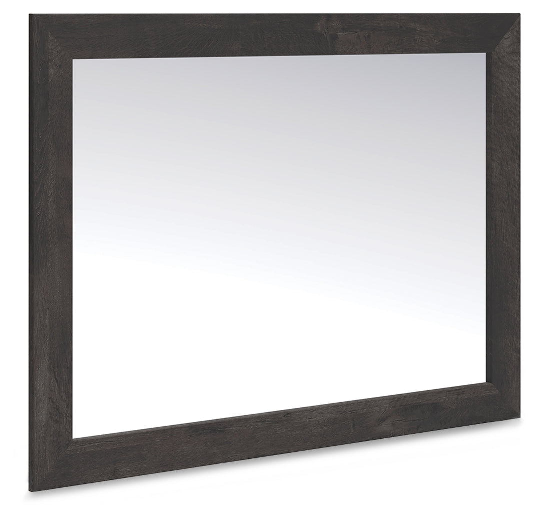 Hollivern Dark Gray Bedroom Mirror - PCB2108-36