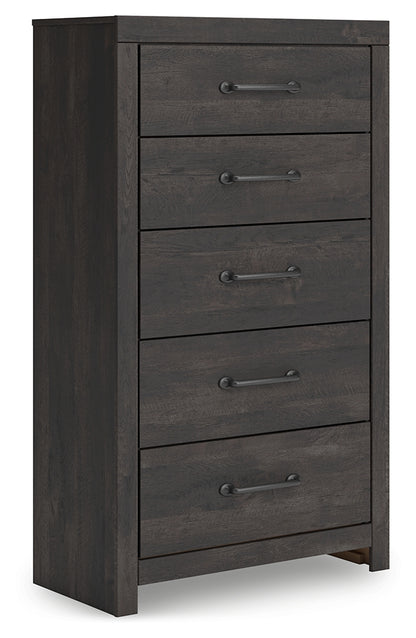 Hollivern Dark Gray Chest of Drawers - PCB2108-46