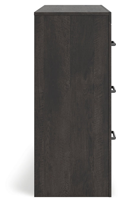 Hollivern Dark Gray Dresser - PCB2108-31
