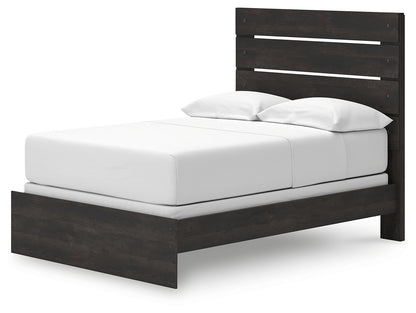 Hollivern Dark Gray Full Panel Bed - PCB2108B12