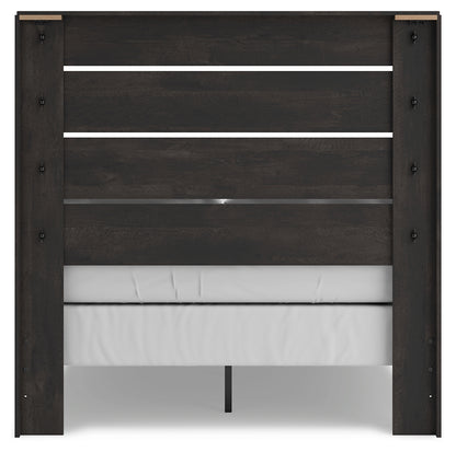 Hollivern Dark Gray Full Panel Bed - PCB2108B12