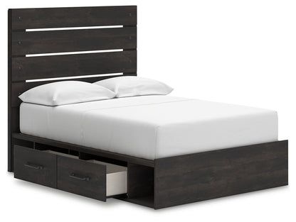 Hollivern Dark Gray Full Panel Storage Bed - PCB2108B15