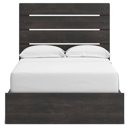 Hollivern Dark Gray Full Panel Storage Bed - PCB2108B15