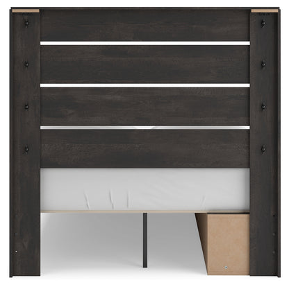 Hollivern Dark Gray Full Panel Storage Bed - PCB2108B15