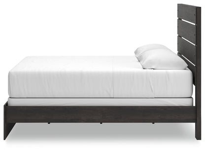 Hollivern Dark Gray King Panel Bed - PCB2108B8
