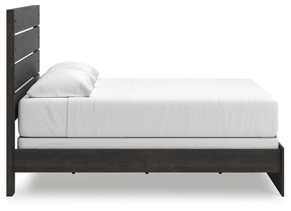 Hollivern Dark Gray King Panel Bed - PCB2108B8