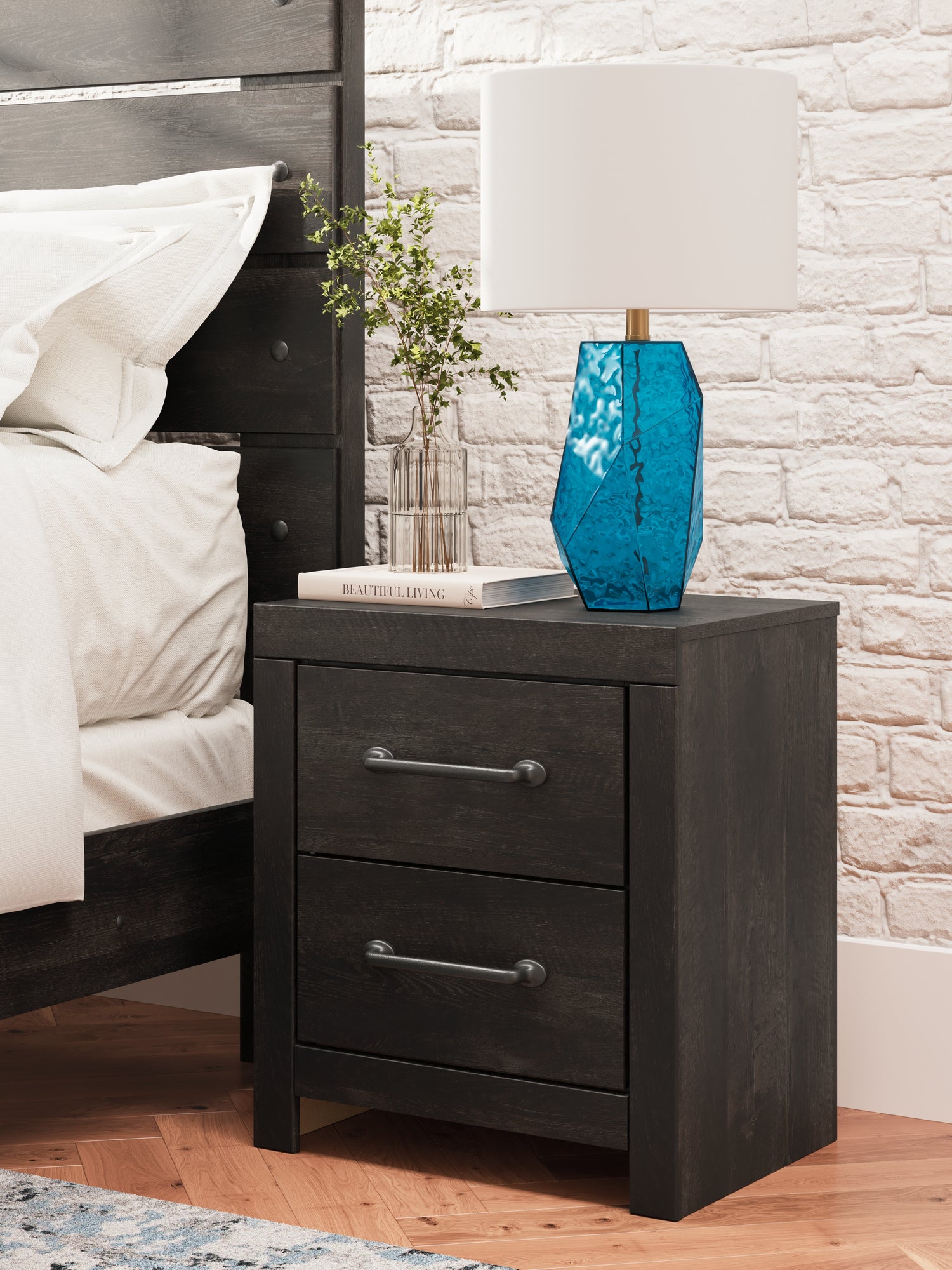 Hollivern Dark Gray Nightstand - PCB2108-92