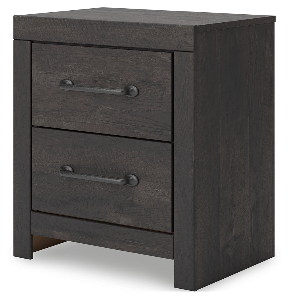 Hollivern Dark Gray Nightstand - PCB2108-92