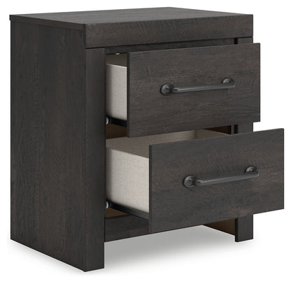 Hollivern Dark Gray Nightstand - PCB2108-92