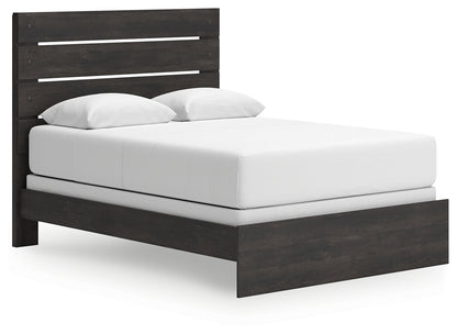 Hollivern Dark Gray Queen Panel Bed - PCB2108B2