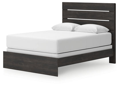 Hollivern Dark Gray Queen Panel Bed - PCB2108B2