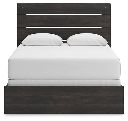 Hollivern Dark Gray Queen Panel Bed - PCB2108B2