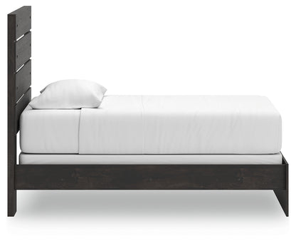 Hollivern Dark Gray Twin Panel Bed - PCB2108B11