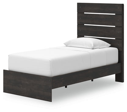 Hollivern Dark Gray Twin Panel Storage Bed - PCB2108B17