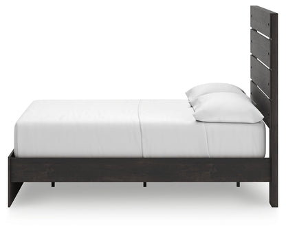 Hollivern Full Panel Bed with Storage with Dresser in Dark Gray from Ashley - Luna Furniture