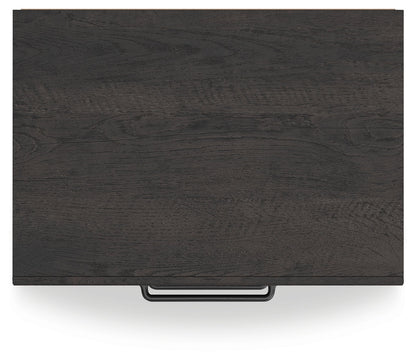 Hollivern Twin Panel Bed with Storage with Dresser and Nightstand in Dark Gray from Ashley - Luna Furniture