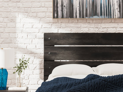 Hollivern Twin Panel Bed with Storage with Dresser in Dark Gray from Ashley - Luna Furniture