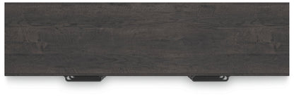 Hollivern Twin Panel Storage Bed with Dresser in Dark Gray from Ashley - Luna Furniture