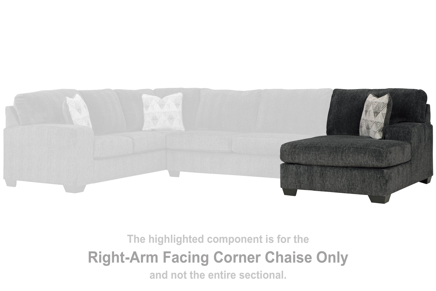 Hollyview Shadow Right-Arm Facing Corner Chaise - 1520517