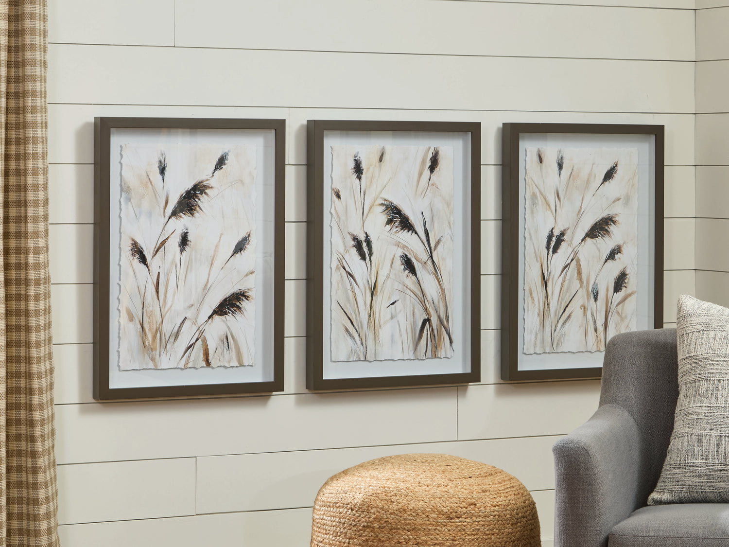 Honslow Brown/Black/White Wall Art (Set of 3) - A8000506
