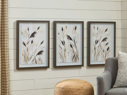 Honslow Brown/Black/White Wall Art (Set of 3) - A8000506