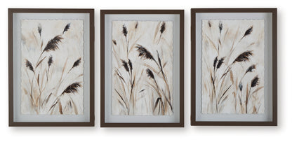 Honslow Brown/Black/White Wall Art (Set of 3) - A8000506