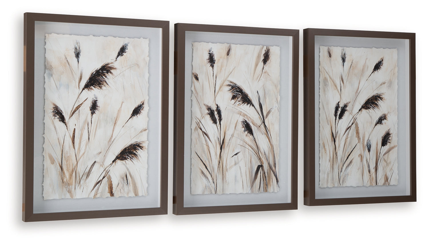 Honslow Brown/Black/White Wall Art (Set of 3) - A8000506