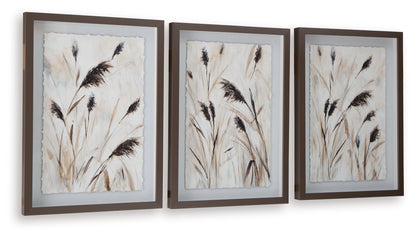 Honslow Brown/Black/White Wall Art (Set of 3) - A8000506