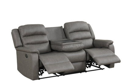 Hope Gray 3PC Reclining Set - HOPE GRAY 3PC