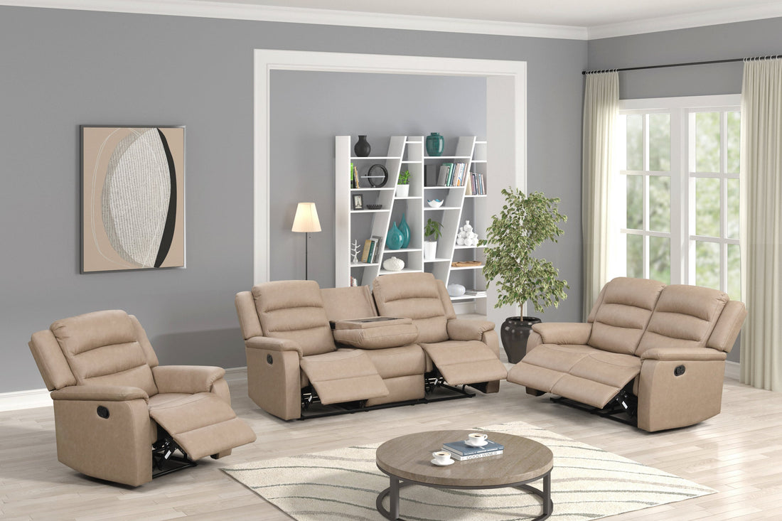 Hope Stone 3PC Reclining Set - HOPE STONE 3PC